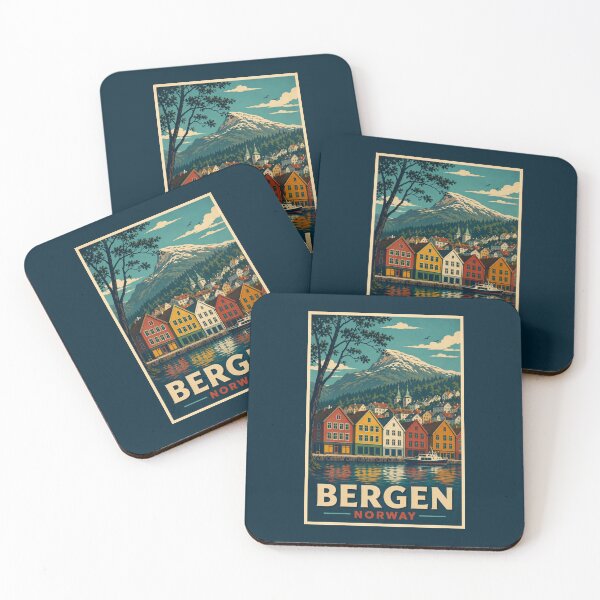 Item preview, Bergen - Norway designed and sold by GoodOldVintage.