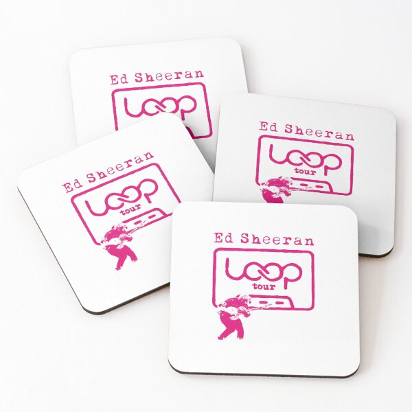 Item preview, Ed Sheeran Loop Tour Pink Guitarist Cassette Frame Logo designed and sold by Moonifillst.