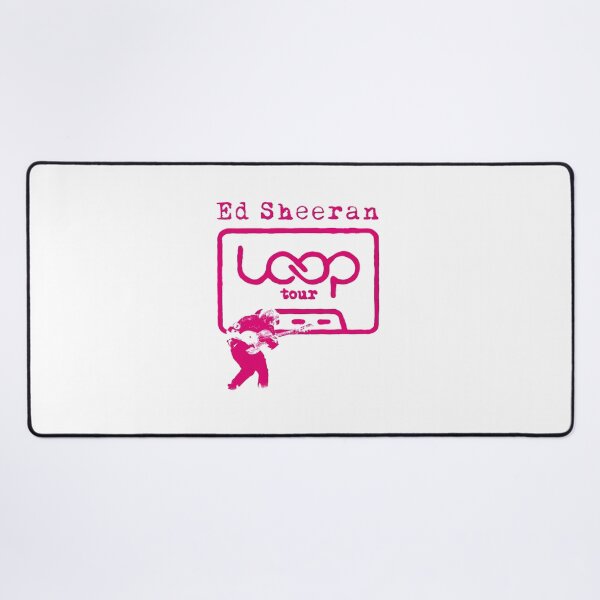 Item preview, Ed Sheeran Loop Tour Pink Guitarist Cassette Frame Logo designed and sold by Moonifillst.