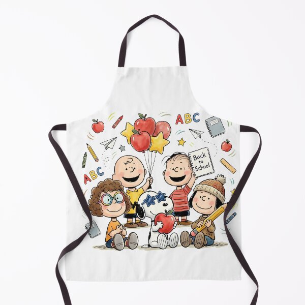 Item preview, Peanuts Back To School Gang Apples & Pencils designed and sold by cesrahotdemo.