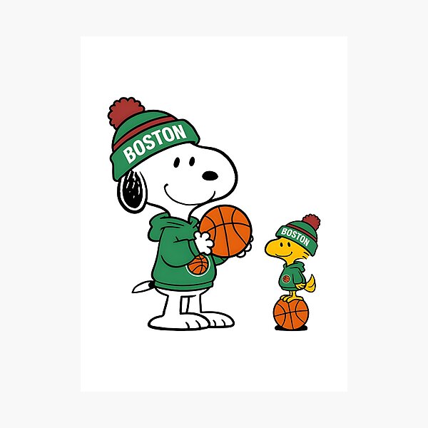 Item preview, Snoopy Woodstock Basketball Celtics Style M | ⭐⭐⭐⭐⭐ designed and sold by mucyo12.