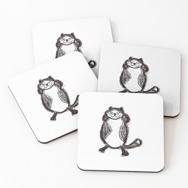 Item preview, Tuxedo Cat lying down  designed and sold by MagicYana.