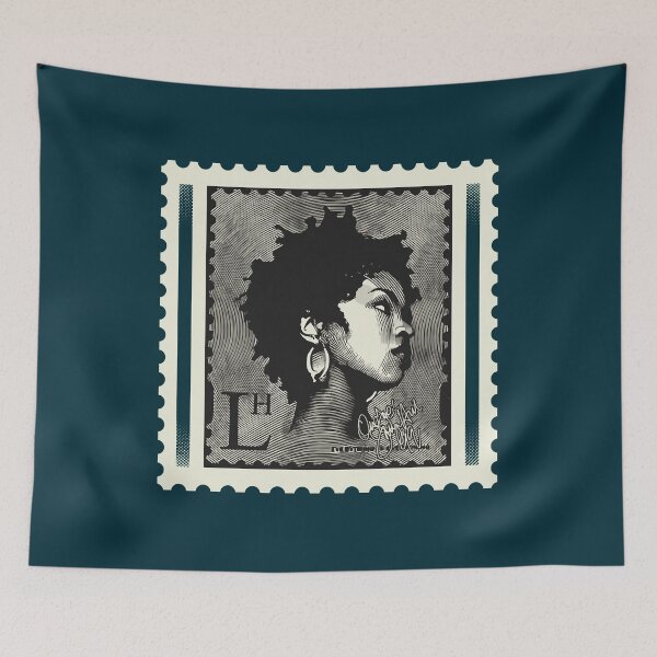 Item preview, Lauryn Hill Stamp Portrait designed and sold by RunolfssonBrook.