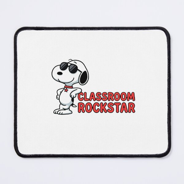 Item preview, Snoopy Cool Classroom Rockstar Teacher designed and sold by cesrahotdemo.