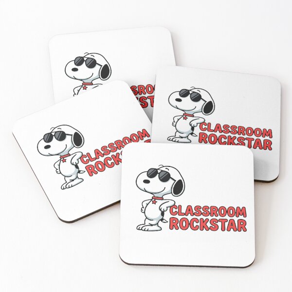 Item preview, Snoopy Cool Classroom Rockstar Teacher  designed and sold by cesrahotdemo.