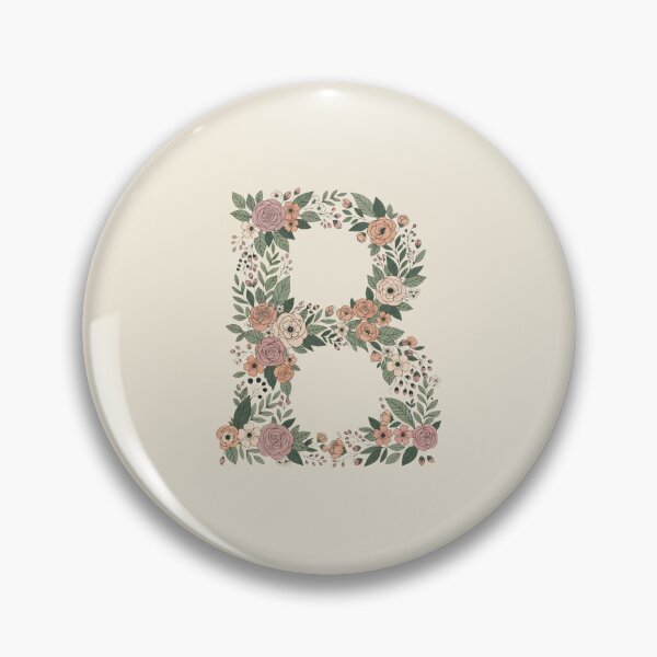 Item preview,  Decorative Floral Letter B Botanical Monogram designed and sold by ITCHAWAWAA.