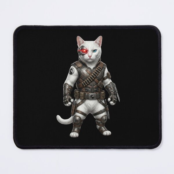 Item preview, Cyborg Cat Warrior - Futuristic Sci Fi Military Art designed and sold by TOOBIC.