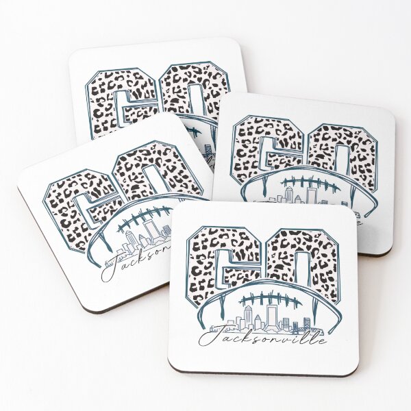 Item preview, Jacksonville 60 Football Leopard City Skyline designed and sold by trada826.