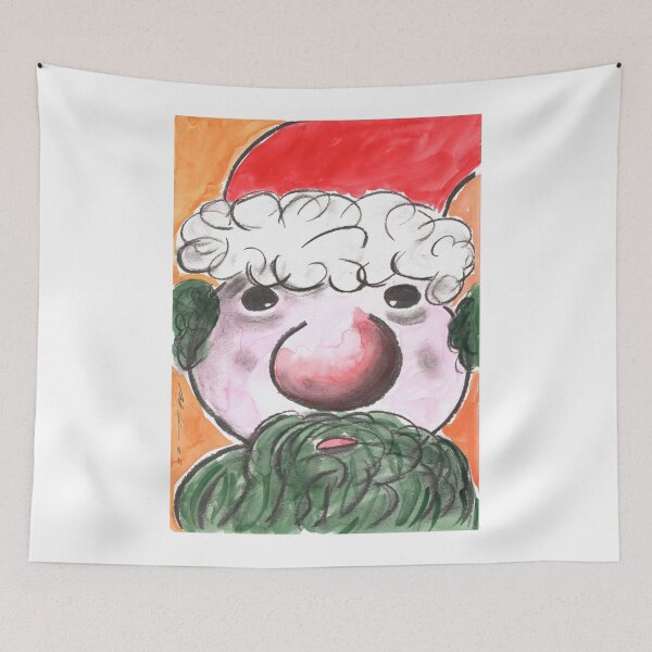 Item preview, Santa Claus, Green Beard, Charcoal & Watercolour designed and sold by Anke‘s Bazaar.
