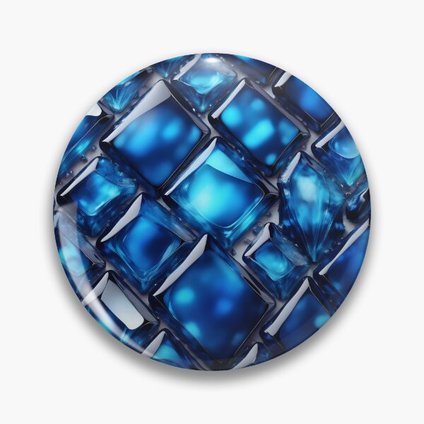 Item preview, Blue Abstract Surface with Reflective Crystal Details. designed and sold by MissYouONLY.