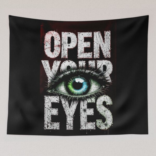 Item preview, Open Your Eyes Typography designed and sold by GRFORA.