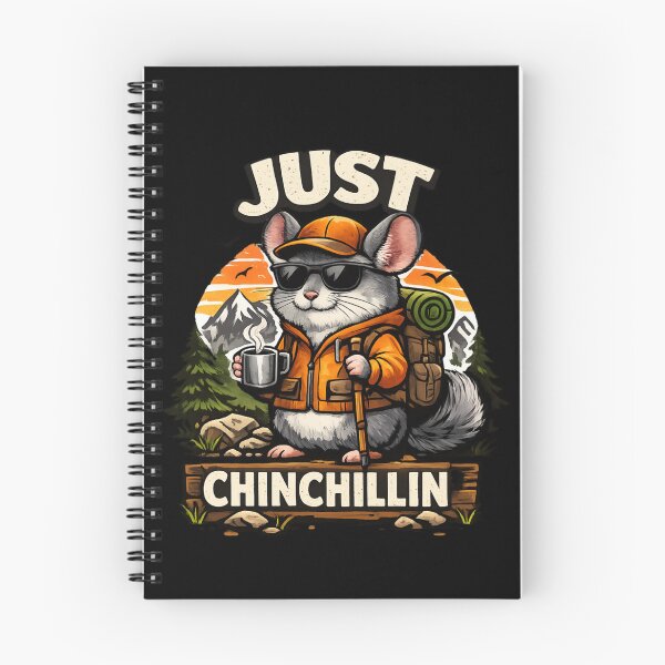 Item preview, Chinchillin Hiking Chinchilla – Cute Outdoor Adventure designed and sold by SidTastic .