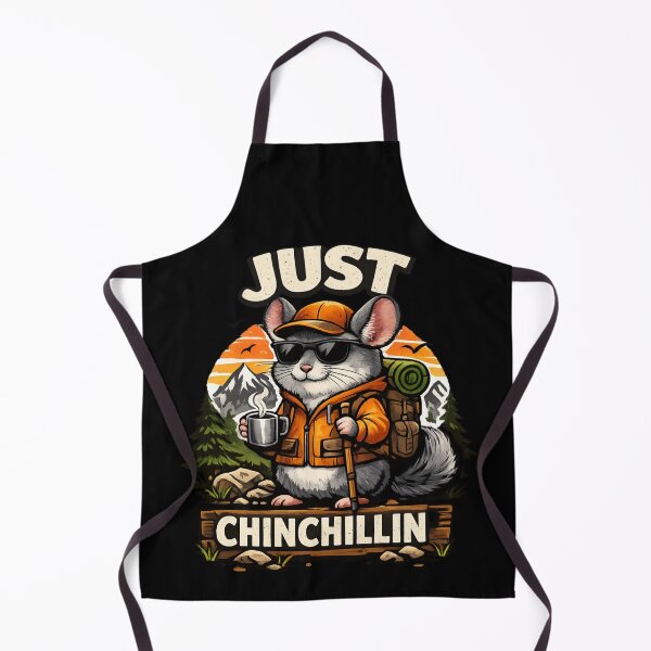 Item preview, Chinchillin Hiking Chinchilla – Cute Outdoor Adventure designed and sold by SidTastic .