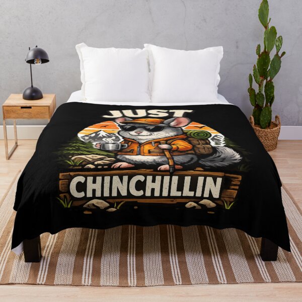 Item preview, Chinchillin Hiking Chinchilla – Cute Outdoor Adventure designed and sold by SidTastic .