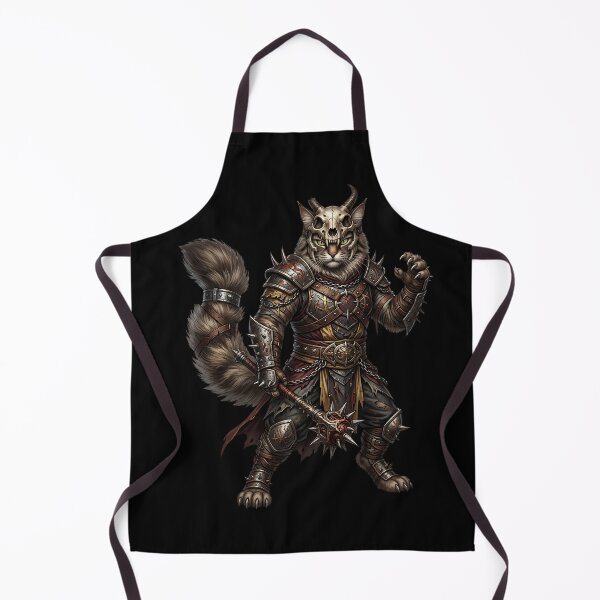 Item preview, Demon Cat Warrior - Horned Dark Fantasy Warrior Art designed and sold by TOOBIC.