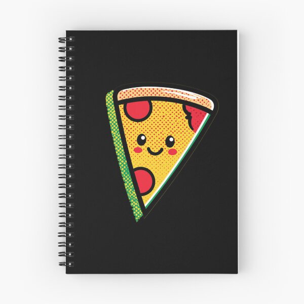 Item preview, Cute Kawaii Pizza Slice Cartoon With Smiling Face, Pop Art Pepperoni, Retro Dotted Pattern designed and sold by KanDa-Shop.