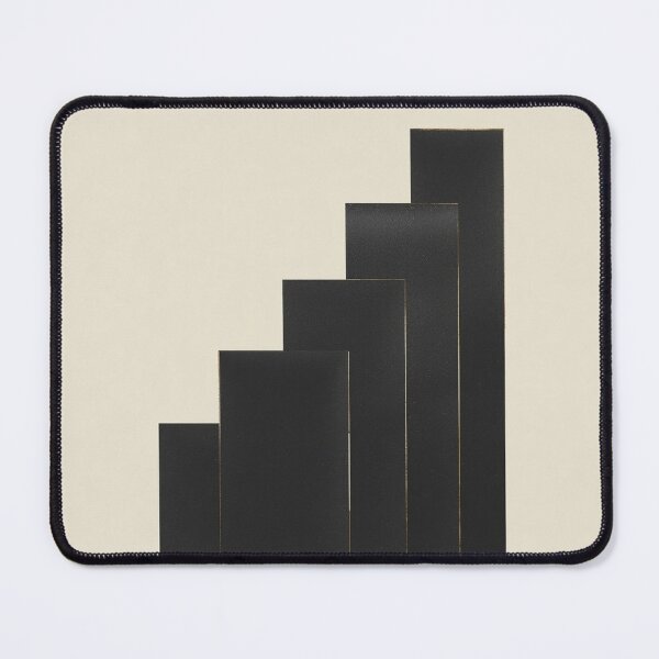 Item preview, Minimalist Architectural Growth Black Columns Gold Trim designed and sold by Zaramodo.