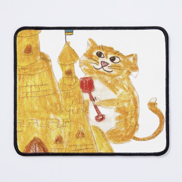 Item preview, Cute Ginger Cat Building a Sandcastle designed and sold by MagicYana.