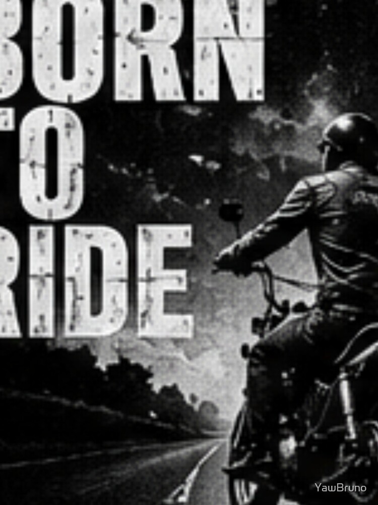 Thumbnail 4 of 4, iPhone Case, Born To Ride designed and sold by YawBruno.