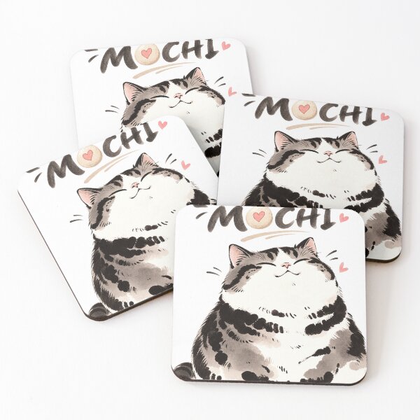 Item preview, Happy Mochi Mochi Cat designed and sold by INITIAL SHIBA.
