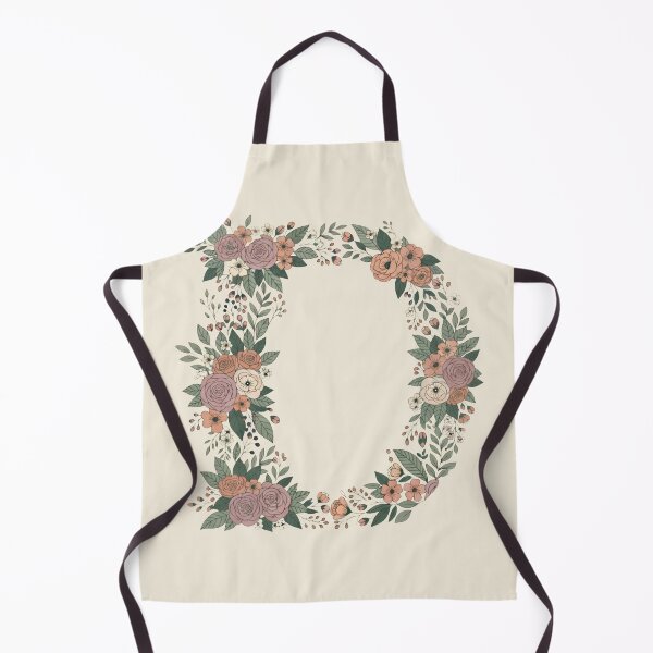 Item preview, Decorative Floral Letter D Botanical Monogram designed and sold by ITCHAWAWAA.