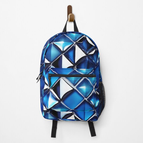 Item preview, Glossy Blue Crystal Pattern with Dynamic Light Reflections. designed and sold by MissYouONLY.