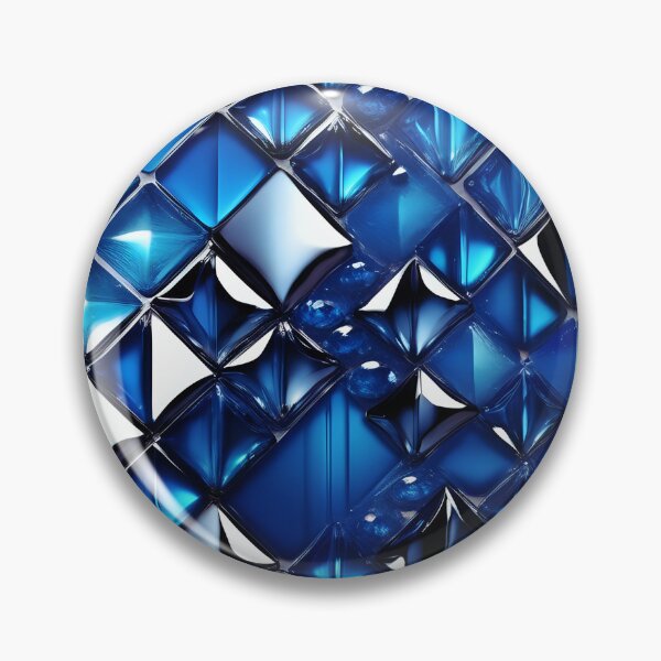 Item preview, Glossy Blue Crystal Pattern with Dynamic Light Reflections. designed and sold by MissYouONLY.