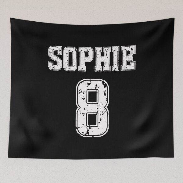 Item preview, Sophie Number 8 Distressed Vintage Sports Jersey designed and sold by CharlesDa46891.