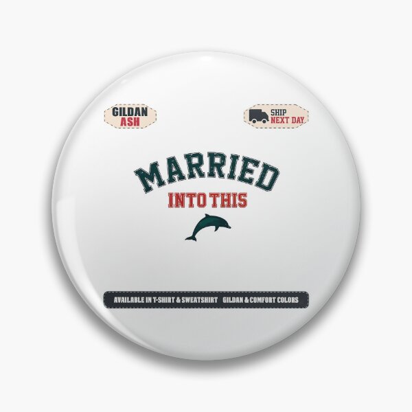 Item preview, Married Into This Retro Dolphin Sweatshirt designed and sold by trada826.