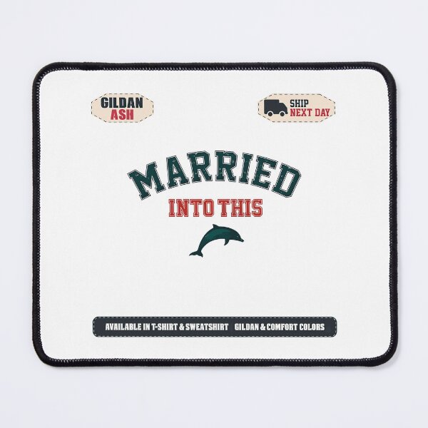 Item preview, Married Into This Retro Dolphin Sweatshirt designed and sold by trada826.