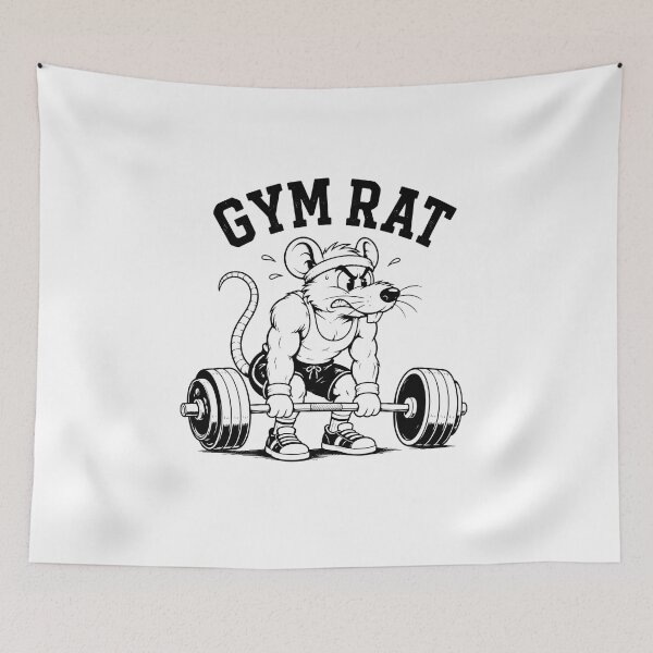 Item preview, Gym Rat – Fun Fitness & Workout Design designed and sold by Noventra112.