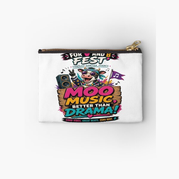 Item preview, Funny Cow Music Festival Shirt – Moo Music Better Than Drama  ?️ 15 Redbubble designed and sold by Sushikidsntoddlers.