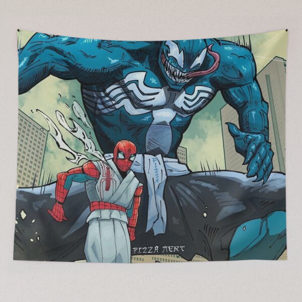 Item preview, Spider Hero vs Blue Monster Anime Crossover designed and sold by Manga Mouth Piece .