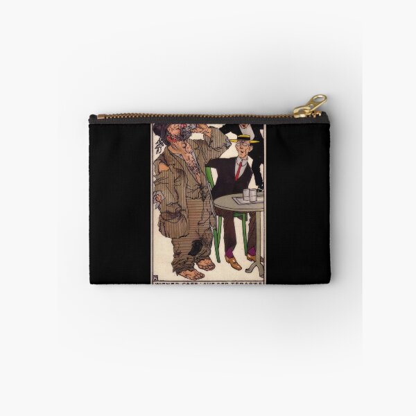 Item preview, Vintage  color lithograph,  Viennese Café: On the Terrace designed and sold by stevepaint.