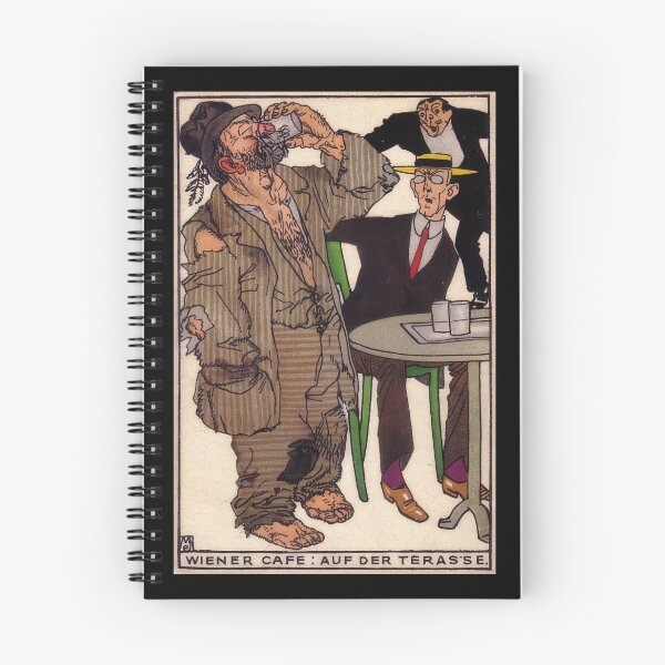 Item preview, Vintage  color lithograph,  Viennese Café: On the Terrace designed and sold by stevepaint.