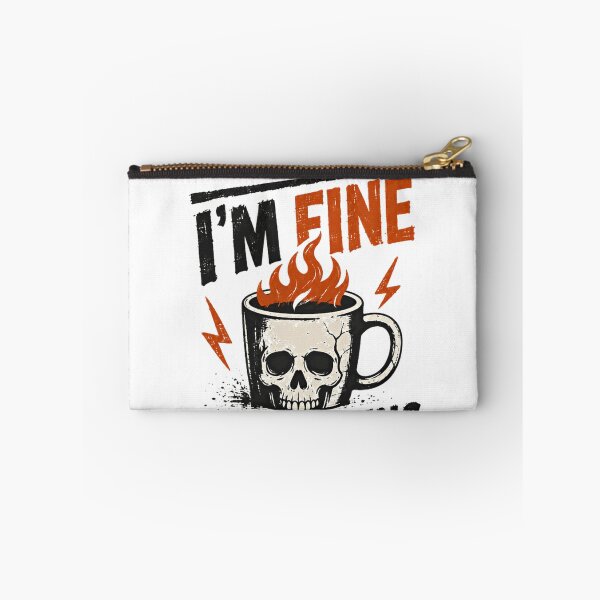Item preview, I'm Fine Everything Is Fine Burnout Sarcastic Humor designed and sold by SkeletonsDanger.