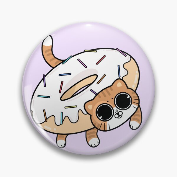 Item preview, donut kitty orange ver designed and sold by sadfacestickers.