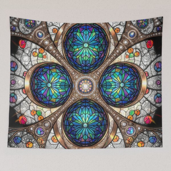 Item preview, Gothic Rose Window Stained Glass Kaleidoscope designed and sold by Frackxion.