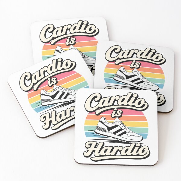 Item preview, Cardio Is Hardio – Retro Fitness Humor designed and sold by Noventra112.