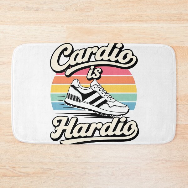 Item preview, Cardio Is Hardio – Retro Fitness Humor designed and sold by Noventra112.
