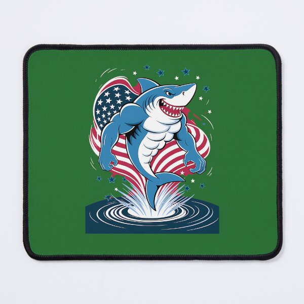 Item preview, Shark American Flag Usa 4Th Of July Funny Boys Girls Kids 321 designed and sold by Hoiaucraft123.