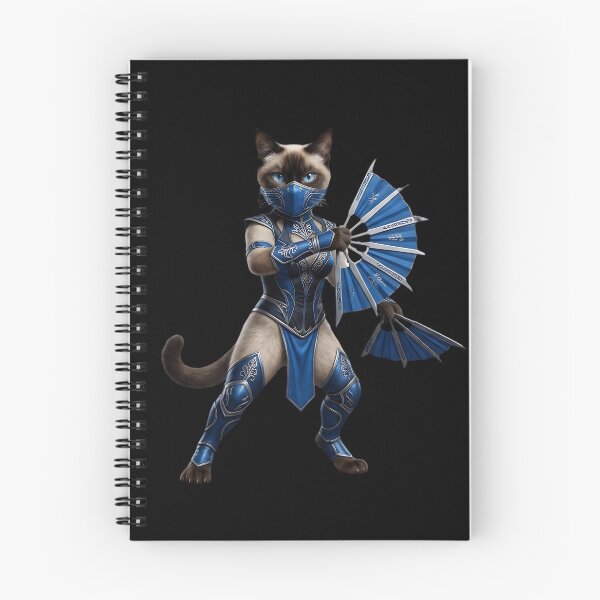 Item preview, Fan Warrior Cat - Blue Ninja Martial Arts Fantasy Art designed and sold by TOOBIC.