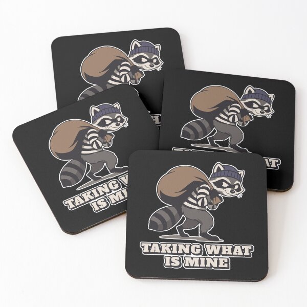 Item preview, Funny Raccoon Thief Silhouette designed and sold by MySimpleFlow.