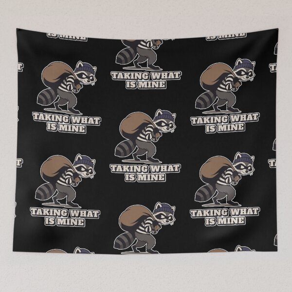 Item preview, Funny Raccoon Thief Silhouette designed and sold by MySimpleFlow.