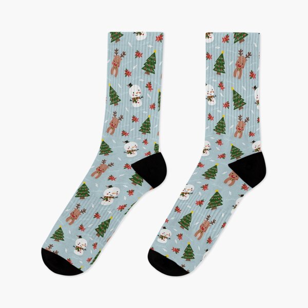 Item preview, Cute Reindeer Snowman Christmas Pattern designed and sold by Zaya_art.