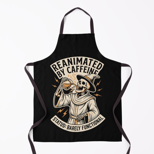 Item preview, Reanimated by Caffeine - Goth Wizard Coffee Lover Gift designed and sold by SplashTastic.