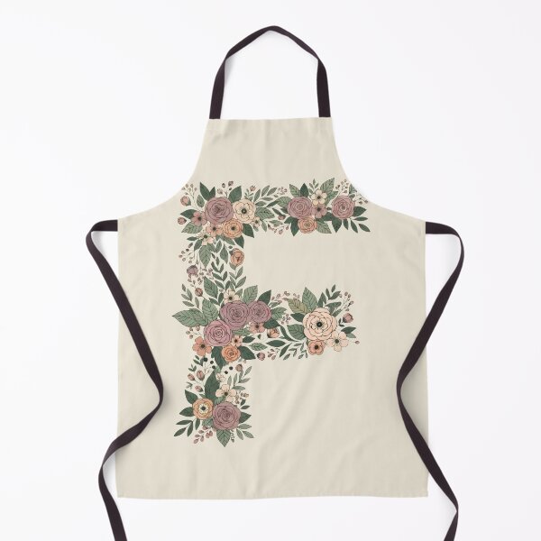 Item preview, Decorative Floral Letter F Botanical Monogram designed and sold by ITCHAWAWAA.