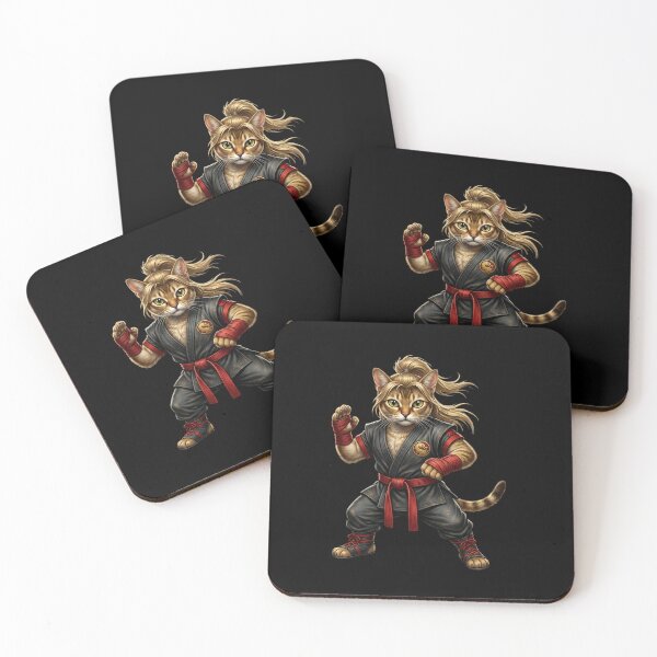 Item preview, Kung Fu Cat Warrior - Martial Arts Feline Fantasy Art designed and sold by TOOBIC.
