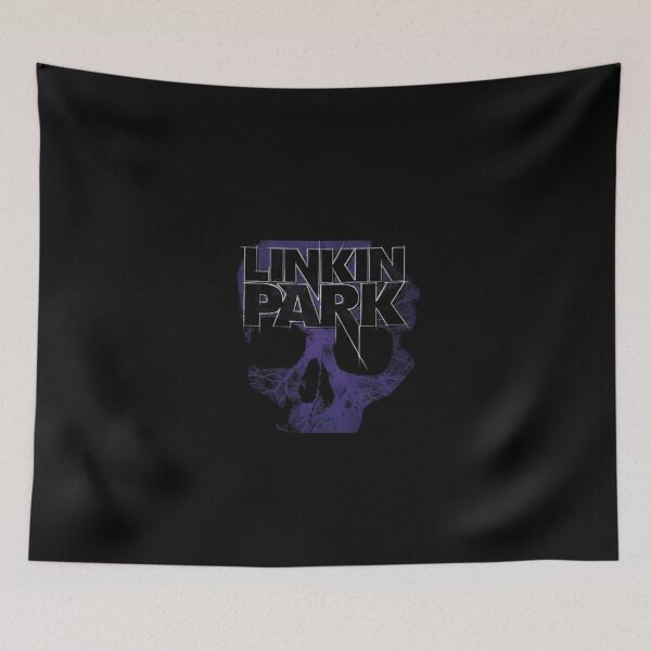 Item preview, Linkin Park Purple Skull Typography Art designed and sold by Moonifillst.