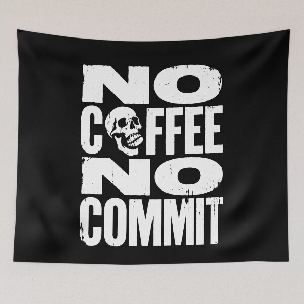 Item preview,  No Coffee No Commit designed and sold by MarlaMaloneShop.